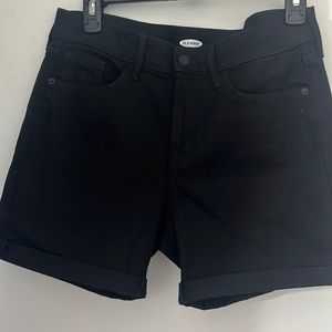 Old navy black jean shorts, size 8
